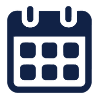 Dark blue calendar icon
