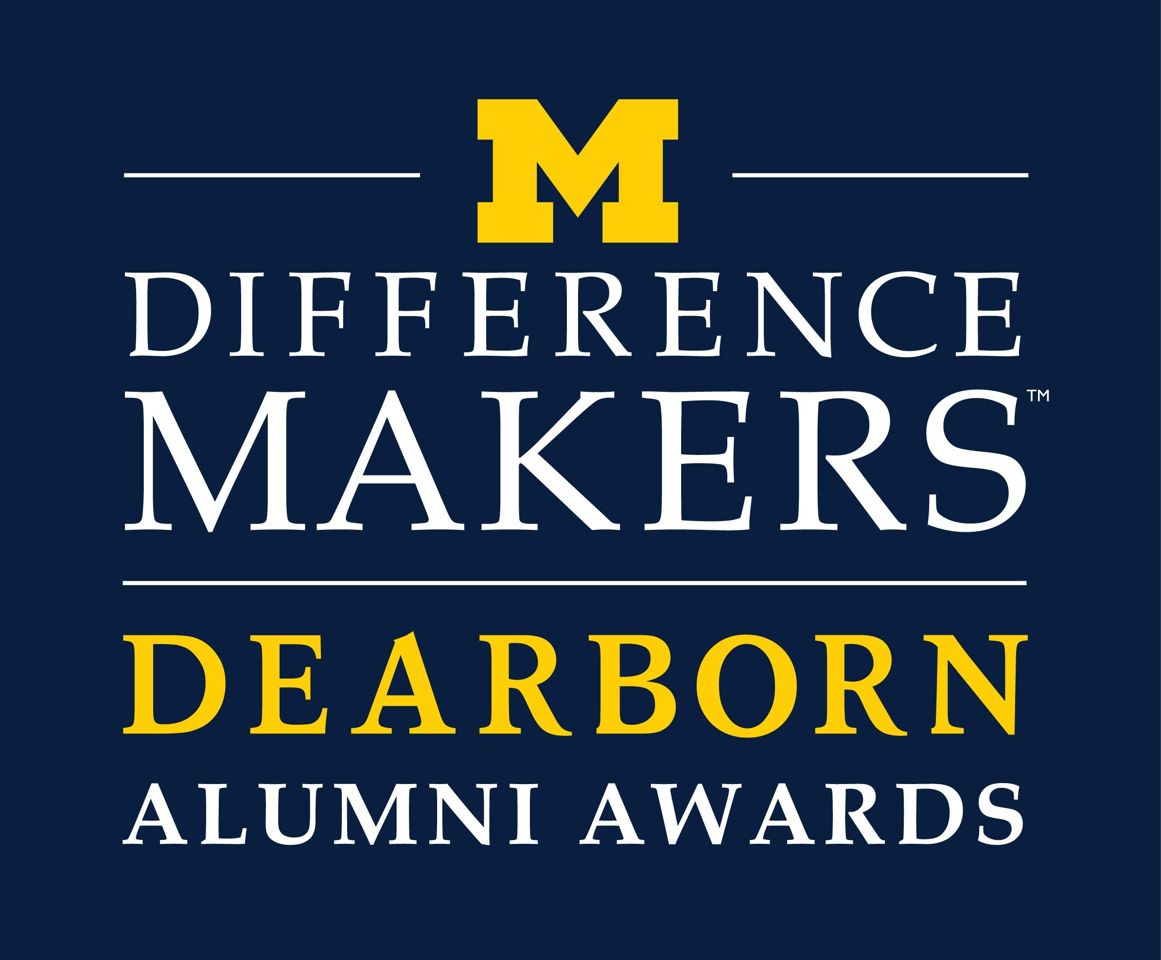 UM-Dearborn Difference Makers Alumni Awards Logo